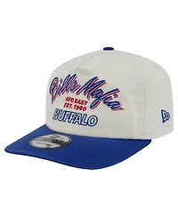 New Era Men's Cream Buffalo Bills Script 19TWENTY Adjustable Hat