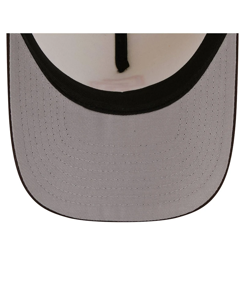 New Era Men's Cream San Diego Padres Chrome A-Frame 59FORTY Fitted Hat