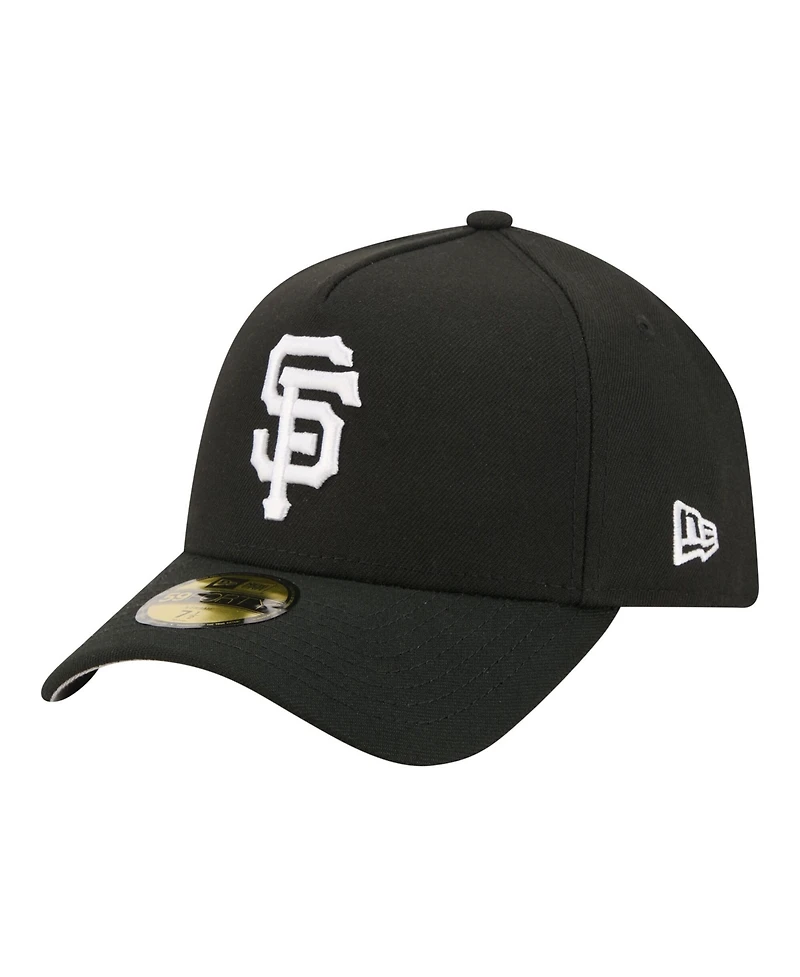 New Era Men's Black San Francisco Giants A-Frame 59FORTY Fitted Hat