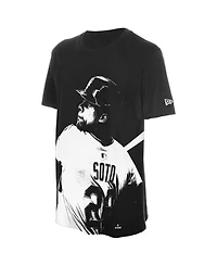 New Era Men's Juan Soto Black York Mets Oversized Graphic T-Shirt