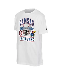 New Era Men's White Kansas Jayhawks 2026 Big 12 Baseball Tournament Champions Locker Room T-Shirt