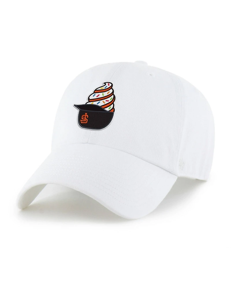 '47 Brand Preschool White San Francisco Giants Ice Cream Helmet Clean Up Adjustable Hat