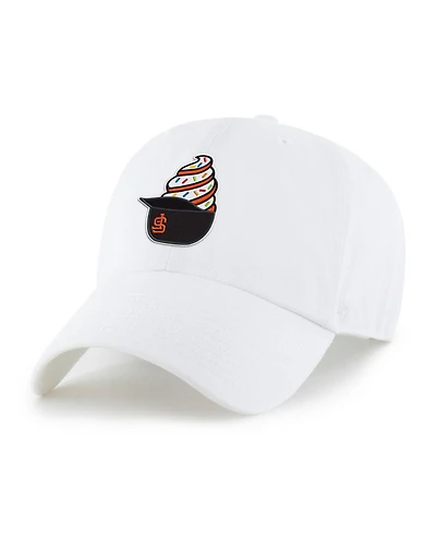 '47 Brand Preschool White San Francisco Giants Ice Cream Helmet Clean Up Adjustable Hat