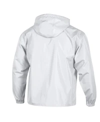 Champion Men's White Nebraska Huskers Cloud Packable Half-Zip Hooded Jacket