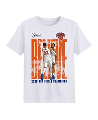 Outerstuff Preschool Og Anunoby Karl-Anthony Towns White New York Knicks 2026 Nba Finals Champions Believe T-Shirt