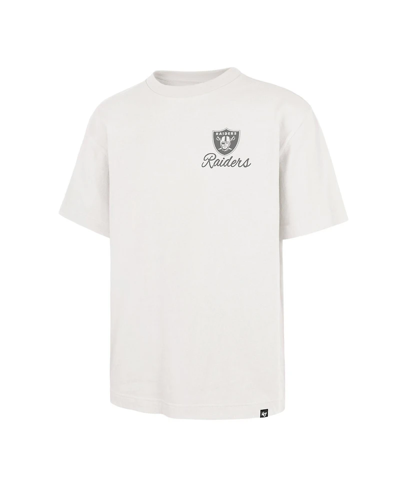 47 Brand Men's Off White Las Vegas Raiders Photon Dust Foundation T-Shirt