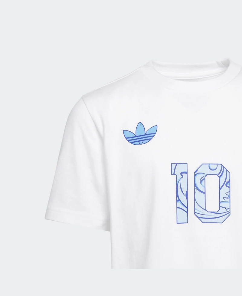 Adidas Big Boys and Girls Lionel Messi White Argentina National Team 2026 Away Jersey Hook Name Number T-Shirt
