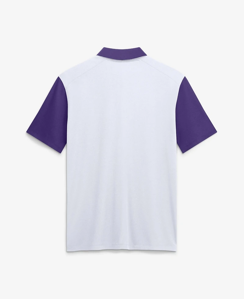 Nike Men's White Lsu Tigers Legacy Vapor Logo Dri-fit Polo Shirt