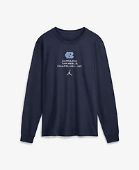 Jordan Men's Navy North Carolina Tar Heels 2026 Sideline Dri-fit Long Sleeve T-Shirt