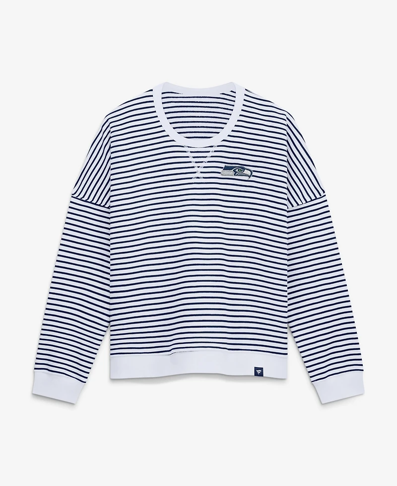 Fanatics Women's Seattle Seahawks Striped Oversized Sweatshirt