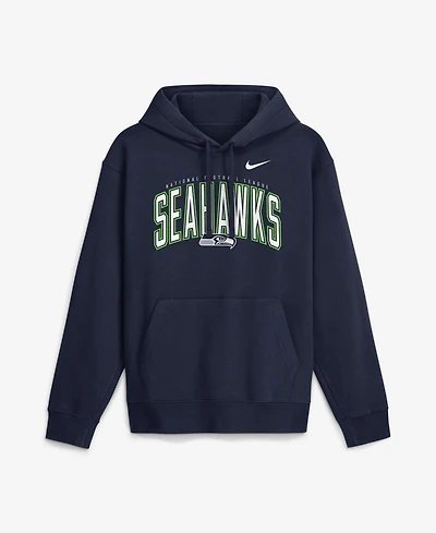 Nike Men's College Navy Seattle Seahawks Expect Victory Club Fleece Pullover Hoodie