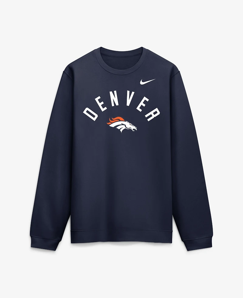 Nike Men's Navy Denver Broncos Defensive Leader Club Fleece Sweatshirt