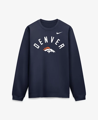 Nike Men's Navy Denver Broncos Defensive Leader Club Fleece Sweatshirt