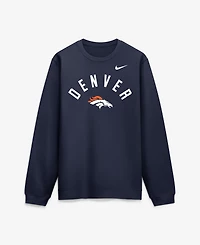 Nike Men's Navy Denver Broncos Defensive Leader Club Fleece Sweatshirt