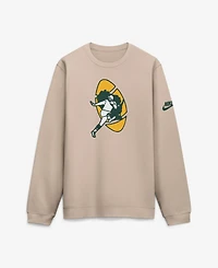 Nike Men's Sand Green Bay Packers I-Formation Rewind Club Crew Sweatshirt
