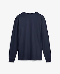 Jordan Men's Navy Michigan Wolverines 2026 Sideline Slogan Dri-fit Long Sleeve T-Shirt