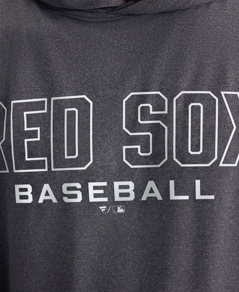 Fanatics Men's Charcoal Boston Red Sox Clutch Long Sleeve Hooded T-Shirt
