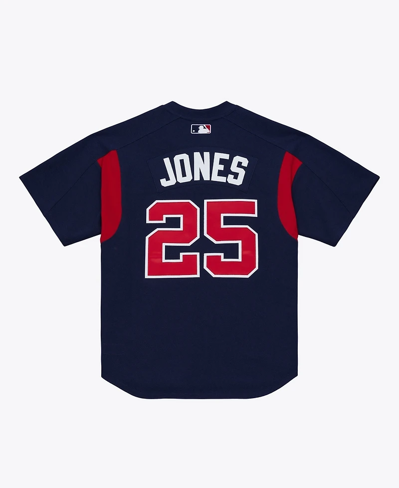 Mitchell & Ness Men's Andruw Jones Navy Atlanta Braves Authentic Batting Practice Jersey