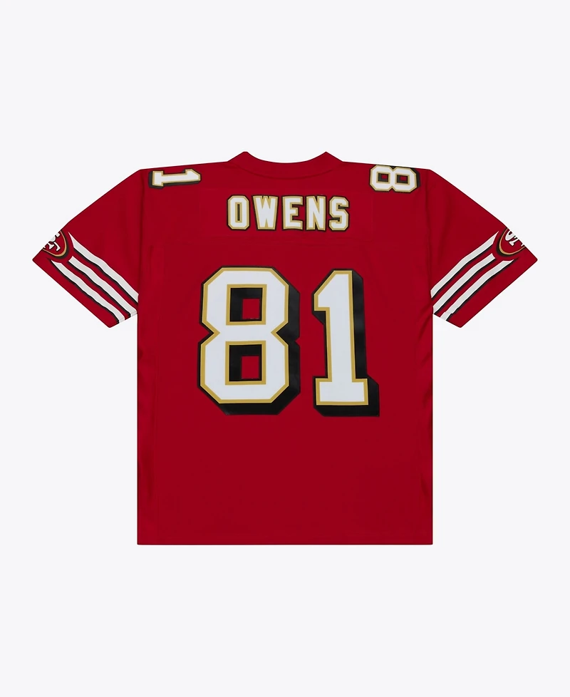 Mitchell & Ness Men's Terrell Owens Red San Francisco 49ers 1996 Legacy Replica Player Jersey