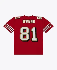 Mitchell & Ness Men's Terrell Owens Red San Francisco 49ers 1996 Legacy Replica Player Jersey