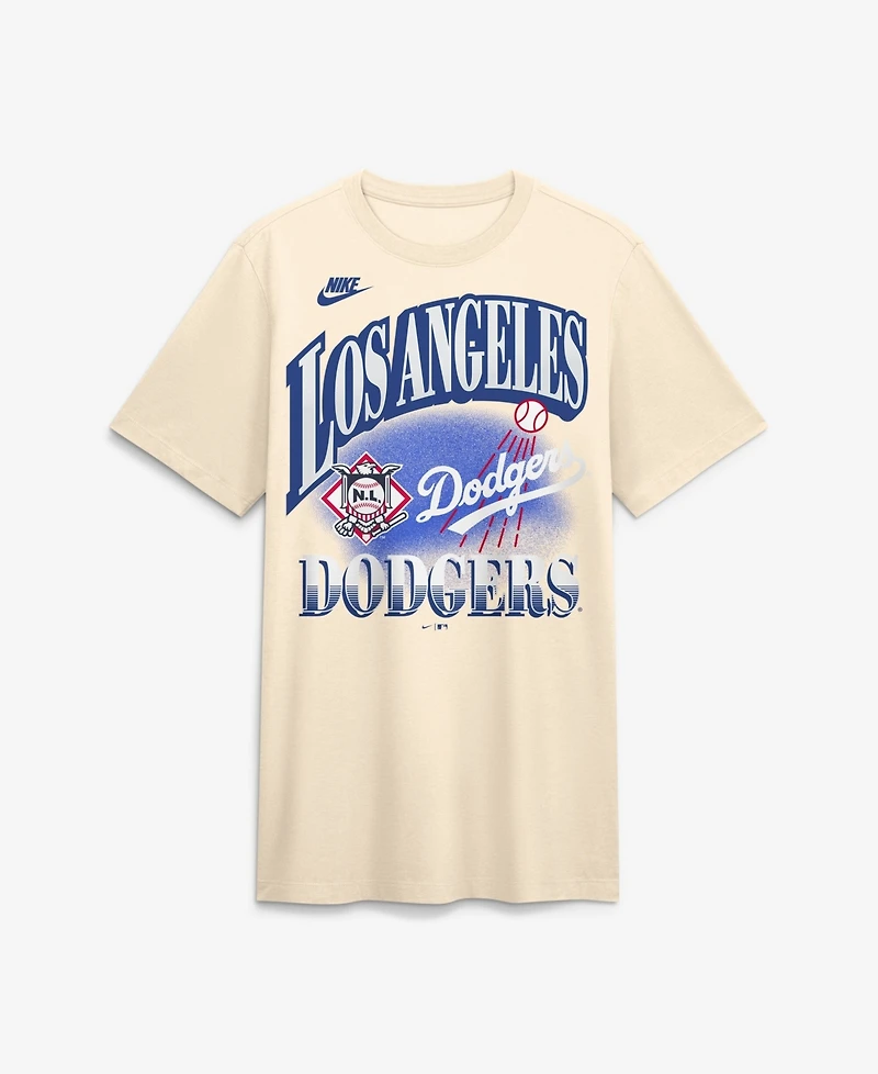 Nike Men's Natural Los Angeles Dodgers Vintage Tri-Blend T-Shirt
