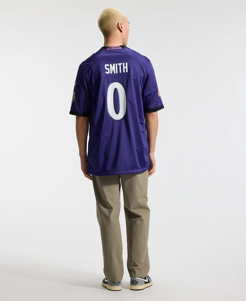 Nike Men's Roquan Smith Purple Baltimore Ravens Team Game Jersey