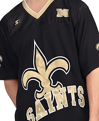 Starter Men's Black/White New Orleans Saints Short Sleeve Long Combo Pack T-Shirt