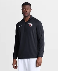 Nike Men's Navy Cleveland Guardians Authentic Collection Dri-fit Raglan Half-Zip Pullover