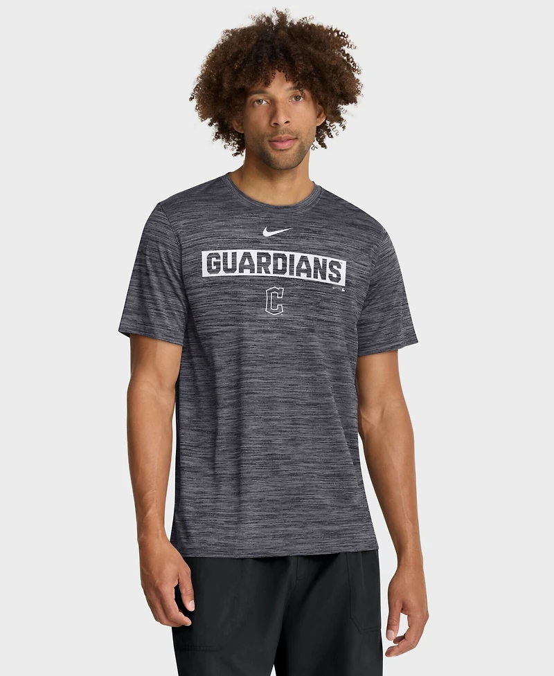 Nike Men's Black Cleveland Guardians Velocity Dri-fit T-Shirt