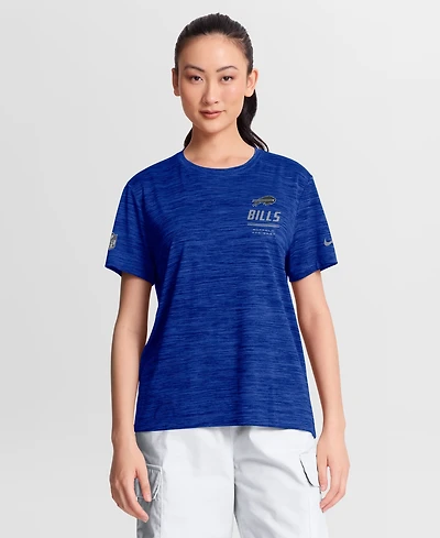Nike Women's Royal Buffalo Bills Sideline Velocity Dri-fit T-Shirt