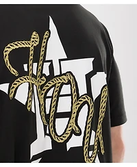 New Era Men's Black Houston Astros Injection Lifestyle Urban Ranchwear T-Shirt
