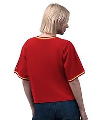 Starter Women's Kansas City Chiefs Ace Cropped-Oversized T-Shirt