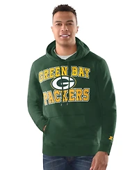 Starter Men's Green Bay Packers Hoodie and Cuffed Knit Hat Combo Pack