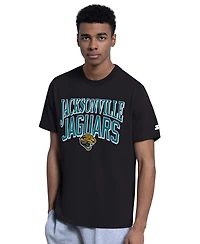 Starter Men's Black/Heather Gray Jacksonville Jaguars Two-Pack Throwback Logo T-Shirt Set