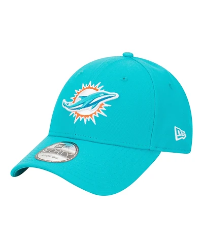 New Era Men's Aqua Miami Dolphins Core Team 9FORTY Adjustable Hat