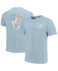 Image One Women's Alabama Crimson Tide Americana Screen-Print Graphic T-Shirt