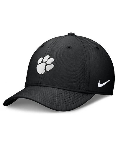 Nike Men's Black Clemson Tigers Rise Swoosh Dri-fit Flex Hat