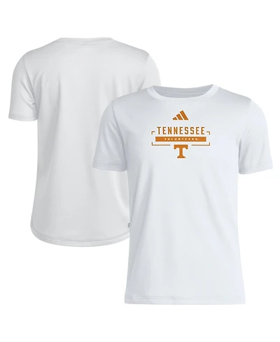 Adidas Big Boys and Girls White Tennessee Volunteers Pregame Performance T-Shirt
