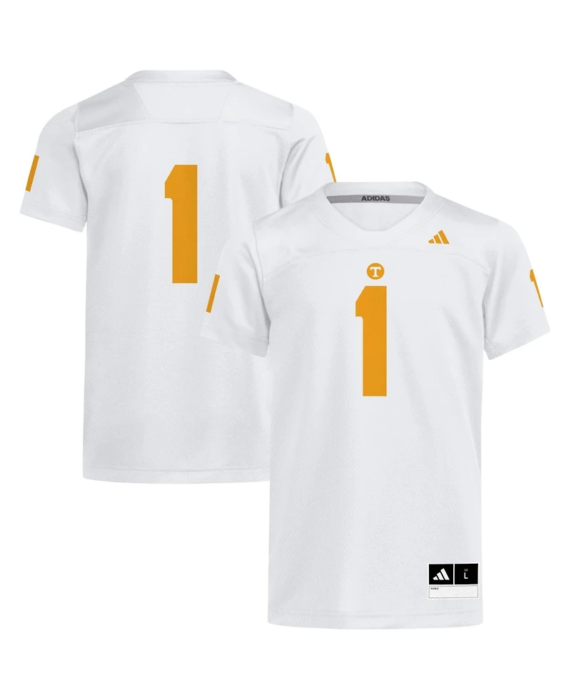 Adidas Big Boys and Girls 1 White Tennessee Volunteers Replica Football Jersey