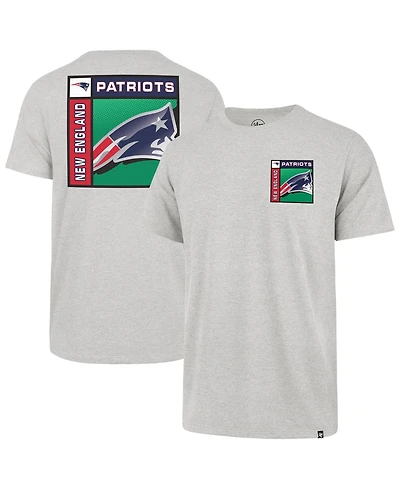 47 Brand Men's Gray New England Patriots Chrome Plate Franklin T-Shirt