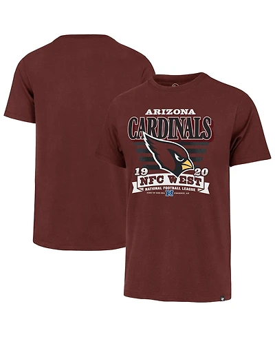 '47 Brand Men's Cardinal Arizona Cardinals Stripe Splash Franklin T-Shirt