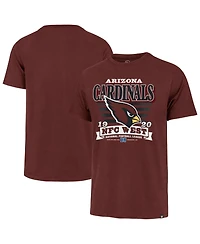 '47 Brand Men's Cardinal Arizona Cardinals Stripe Splash Franklin T-Shirt