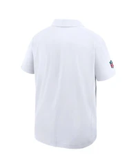 Nike Men's White Washington Commanders Sideline Woven Dri-fit Polo Shirt