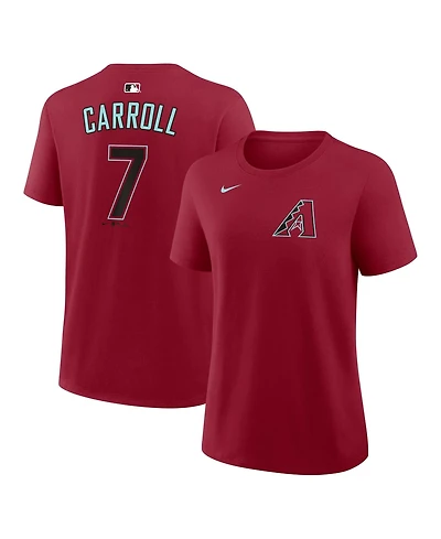 Nike Women's Corbin Carroll Red Arizona Diamondbacks Name Number T-Shirt
