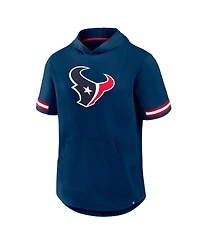 Fanatics Men's Navy Houston Texans Optimal Play Short Sleeve Hooded T-Shirt