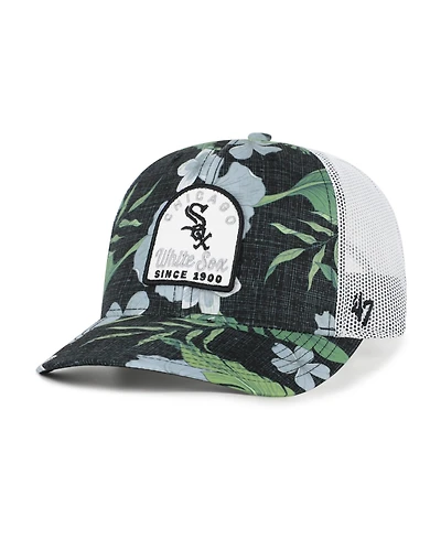 47 Brand Men's Black Chicago White Sox Beachside Adjustable Trucker Hat