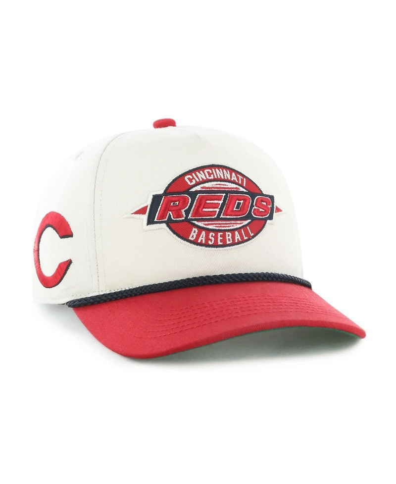 47 Brand Men's Natural Cincinnati Reds Frame Out Hitch Adjustable Hat