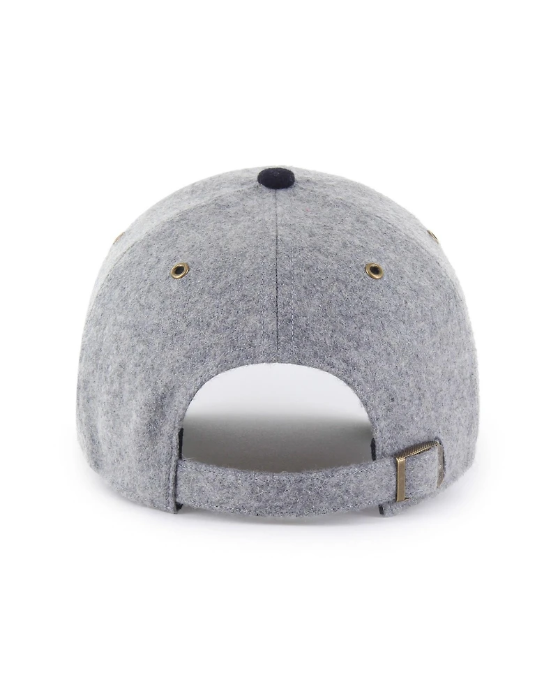 47 Brand Men's Gray/Navy Houston Astros Golden Age Wool Clean Up Adjustable Hat