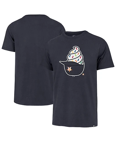47 Brand Men's Navy Houston Astros Ice Cream Helmet Franklin T-Shirt