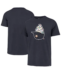 47 Brand Men's Navy Houston Astros Ice Cream Helmet Franklin T-Shirt